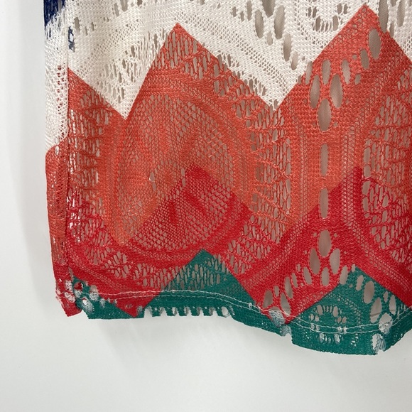 Sequin heart multicolor lace A line summer spring tunic - Picture 7 of 13